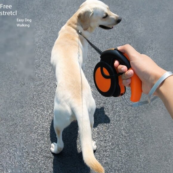 Automatic Retractable Pet Leash – Durable Nylon, 16 ft Rope, One-Handed Braking - Picture 13 of 13